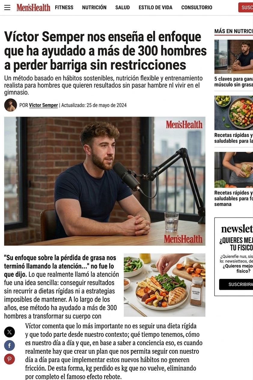 Víctor en Men's Health